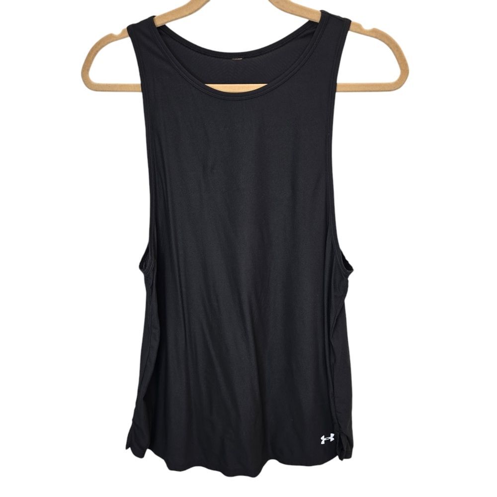 Under Armour Women's Athletic Casual Black Sleeveless Tank Top